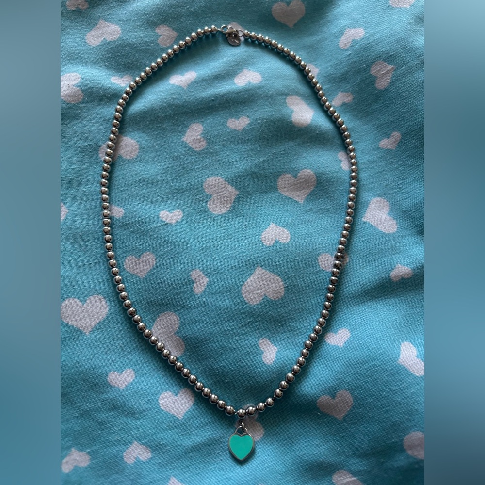 Tiffany and Co Silver Beaded Necklace